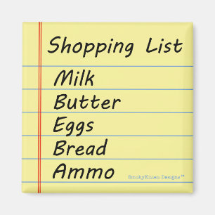 Shopping List - The Essentials Magnet