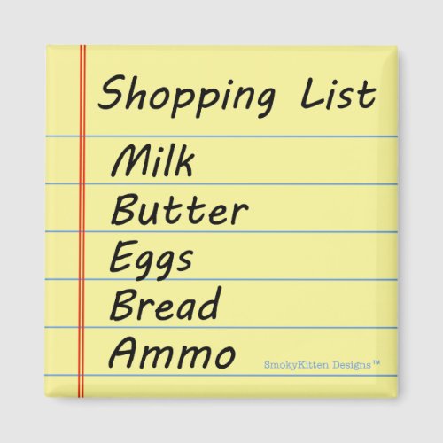 Shopping List _ The Essentials Magnet