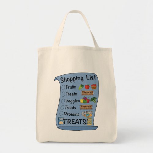 Shopping List with a sense of Humor Tote Bag