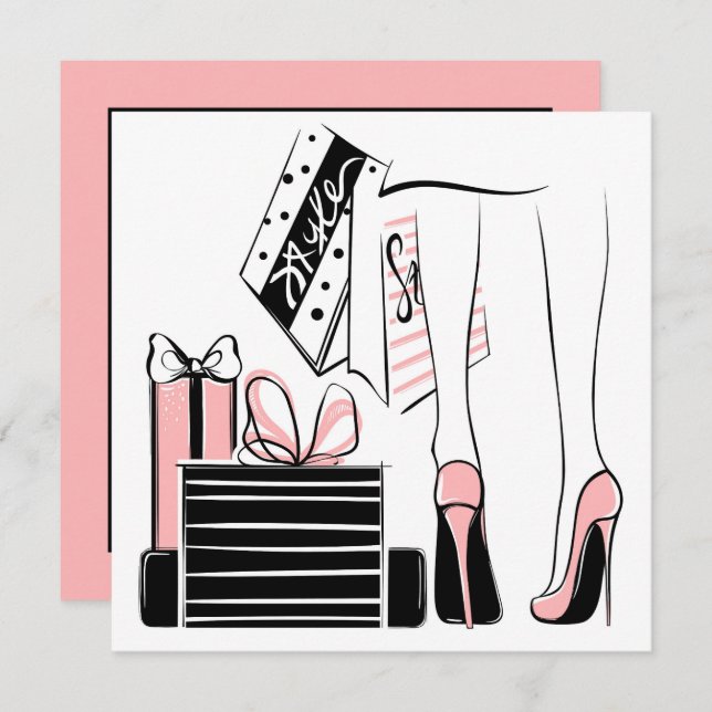 Shopping Love Note Card (Front/Back)