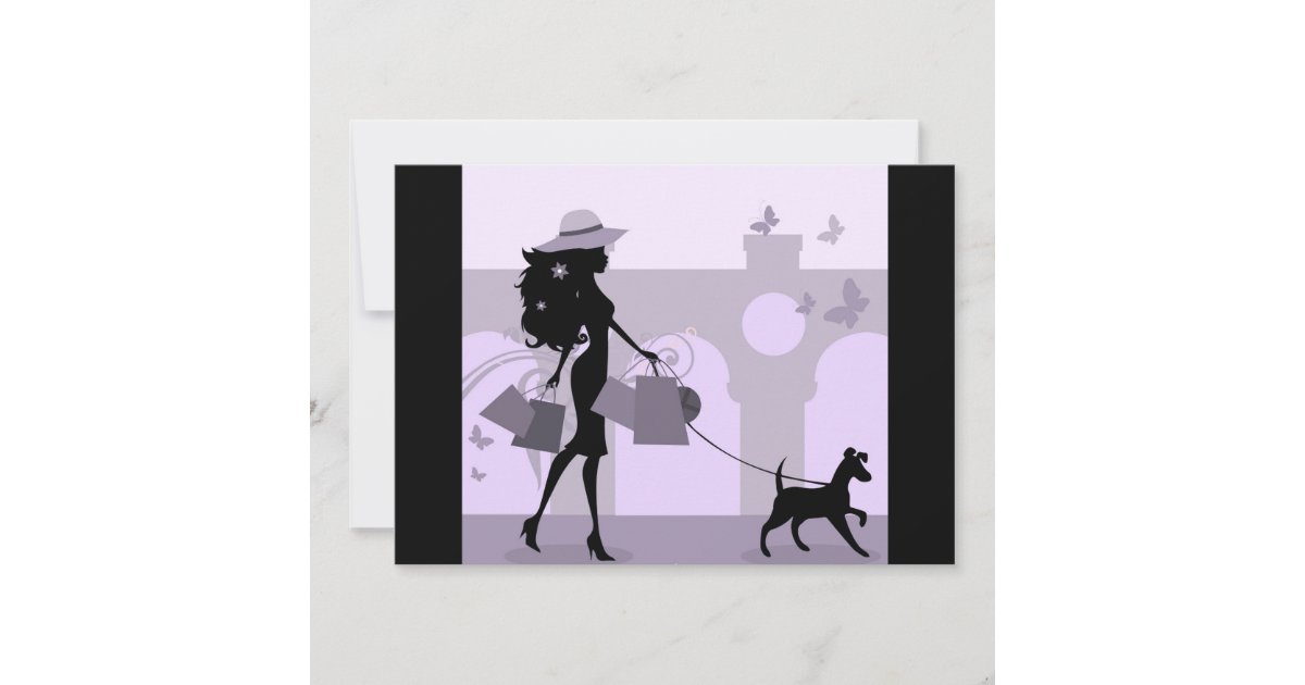 Shopping party girls day out party invitation | Zazzle