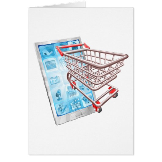 Shopping phone app concept cards (Front)