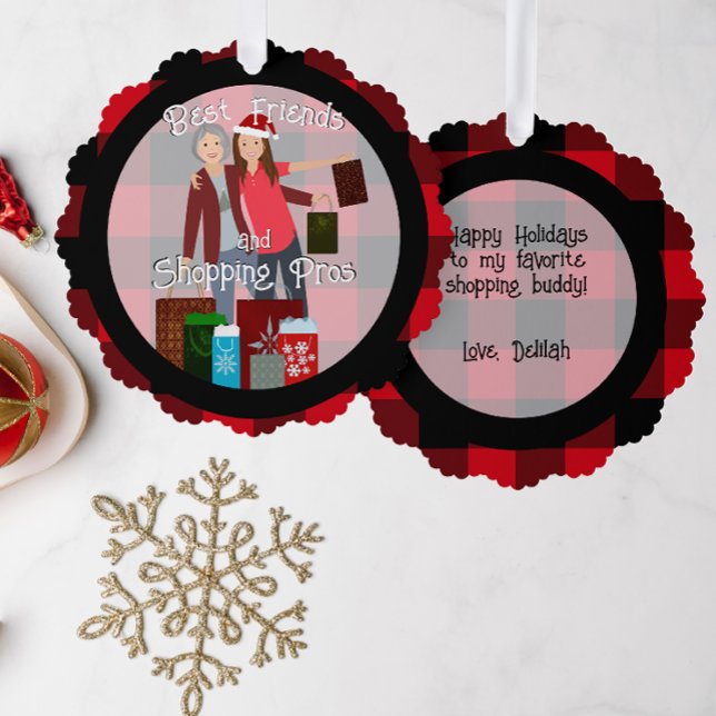 Shopping Pros  Ornament Card (Creator Uploaded)