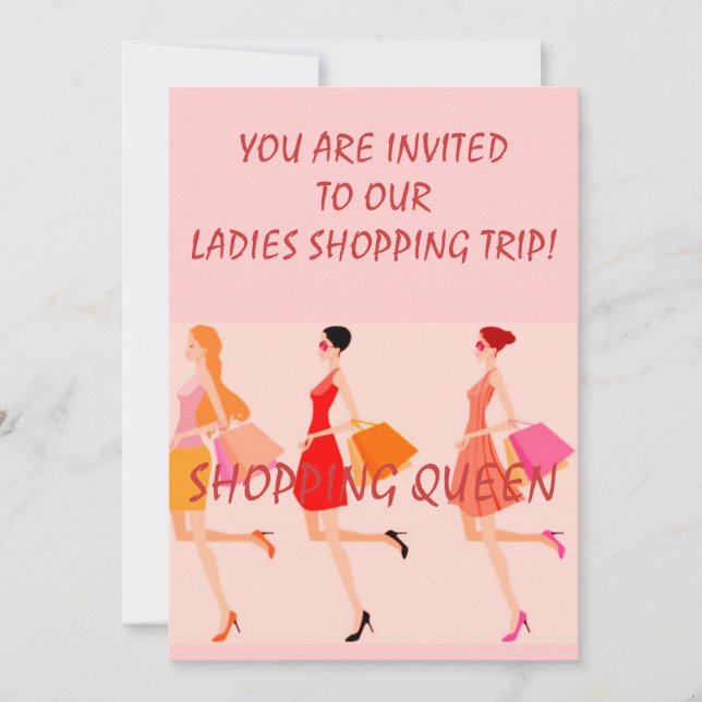 SHOPPING QUEEN COLLECTION INVITATION (Front)
