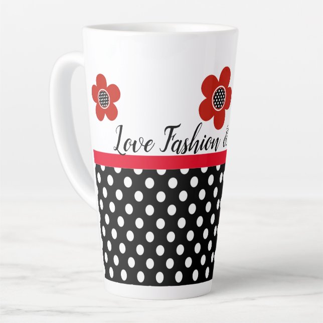 SHOPPING QUEEN COLLECTION Ladies Latte Mug (Left Angle)