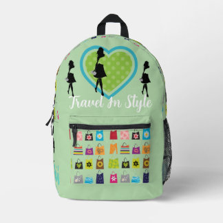 Shopping Queen Collection - Ladies Printed Backpack
