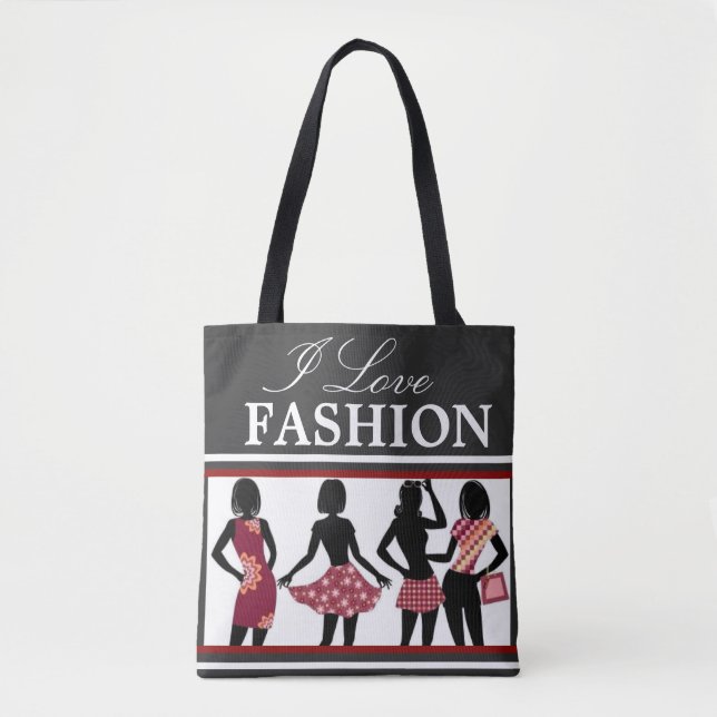SHOPPING QUEEN COLLECTION Ladies Tote Bag (Front)