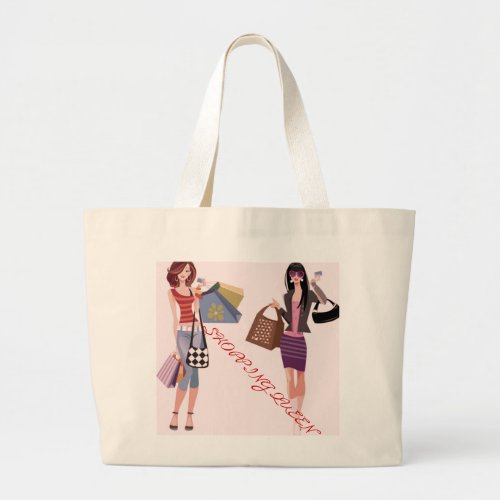 SHOPPING QUEEN COLLECTION LARGE TOTE BAG