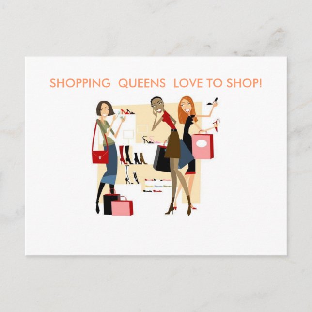 SHOPPING QUEEN COLLECTION POSTCARD (Front)
