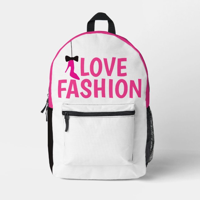 Shopping Queen Collection - Printed Backpack (Front)