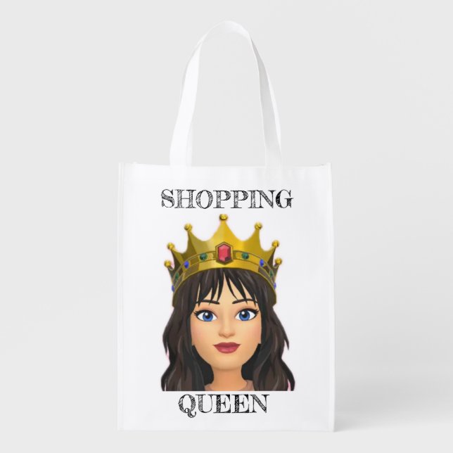 Shopping Queen  Grocery Bag (Front)