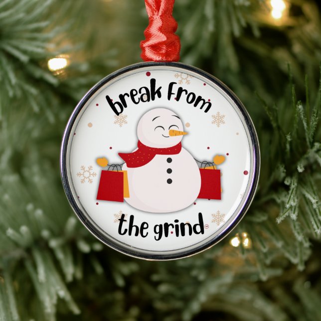 Shopping Snowman BFTG Ornament (Tree)