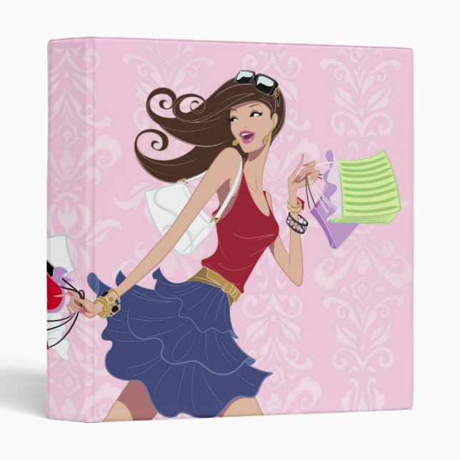 Shopping Spree 1inch 3 Ring Binder (Front/Spine)