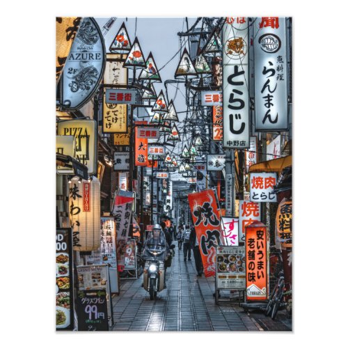 Shopping street in Tokyo Photo PrintM