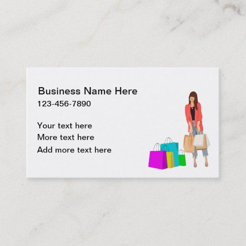 Shopping Theme Business Card Template