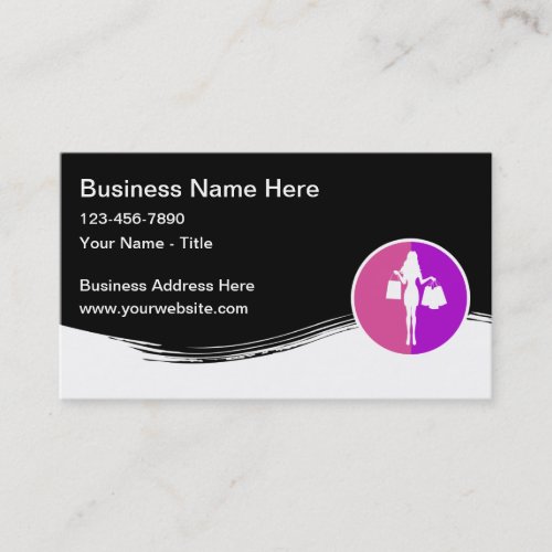 Shopping Theme Modern Business Cards