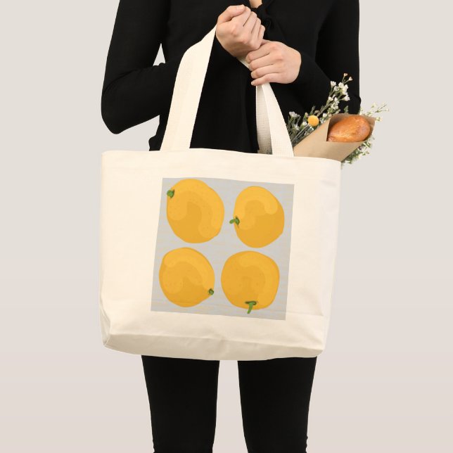 Shopping Tote with Oranges (Front (Product))