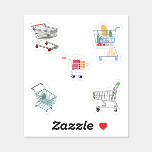 Shopping Trolley Stickers