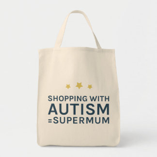 Shopping With Autism Supermum Tote Bag