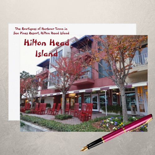 Shops Of Harbour Town Sea Pines Hilton Head Island Postcard