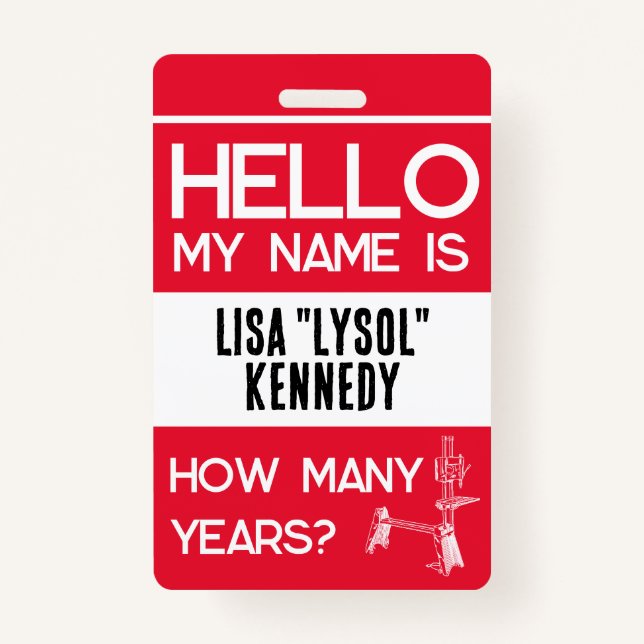 Shopsmith 75th Anniversary Celebration Name Badge (Back)