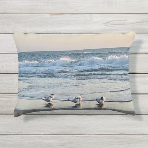 Shore Bird Accent Pillow for Patio