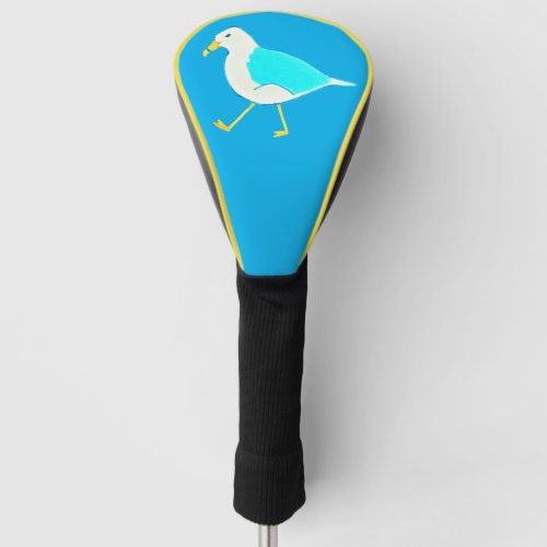 Shore Bird Art Blue Seagull Golf Head Cover
