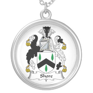 Shore Family Crest Silver Plated Necklace