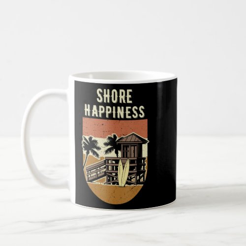 Shore Happiness Beach Summer Ocean Tropical  Coffee Mug