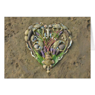 Shore heart nature art cards