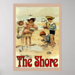 Shore Kids Vintage Style Poster at Zazzle