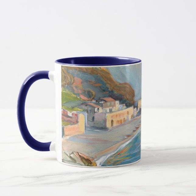 Shore Landscape from the Naples Region, M. Enckell Mug (Left)