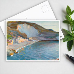 Shore Landscape from the Naples Region, M. Enckell Postcard