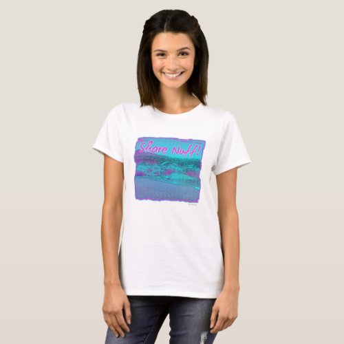 Shore Nuff Vintage Beach Neon Logo T_Shirt