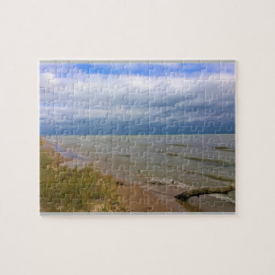 Shore of Lake Michigan, Sheyboygan, WI Jigsaw Puzzle