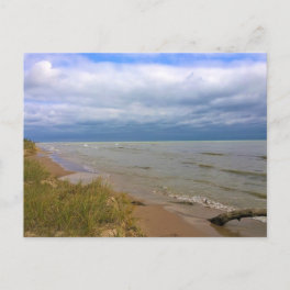 Shore of Lake Michigan, Sheyboygan, WI Postcard