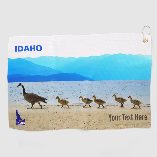 Shore Patrol Canada Geese Golf Towel (Horizontal)