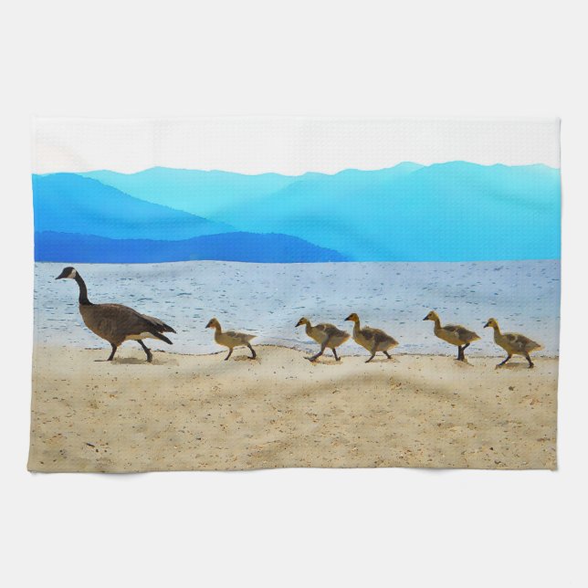 Shore Patrol Canada Geese Towel (Horizontal)