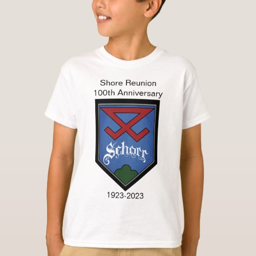 Shore Reunion 100th Anniversary shield boys T_Shirt