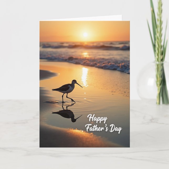 Shorebird Fathers Day Glow Card (Front)