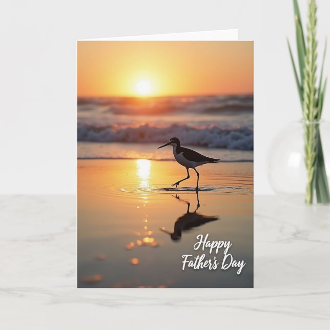 Shorebird Fathers Day Photo Card (Front)