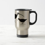 Shorebirds Mug<br><div class="desc">Shorebirds arePlovers and Sandpipers that are often found in caostal and freshwater wetalnds. Surprisingly, they breed in prairies, tundra and sometimes even in forests! The three shorebirds on this mug are Black Oystercatcher, Long-billed Curlew and Wislon's Phalarope. This is one of a series of mugs that feature birds in silhouette....</div>