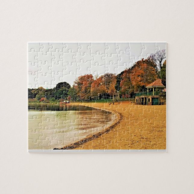 Shorefront of Lake Geneva, Wisconsin Jigsaw Puzzle (Horizontal)