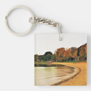Shorefront of Lake Geneva, Wisconsin Keychain