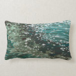 'Shoreline' Coastal pillow in Grey, Sage &amp; Blues