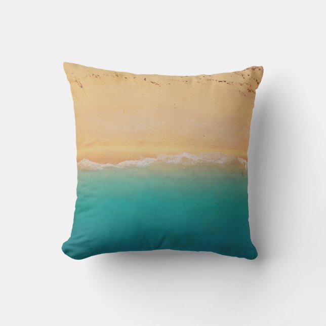 Shoreline from Above Outdoor Pillow (Front)