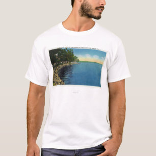 Shoreline, Pavilion, and Swimmers T-Shirt