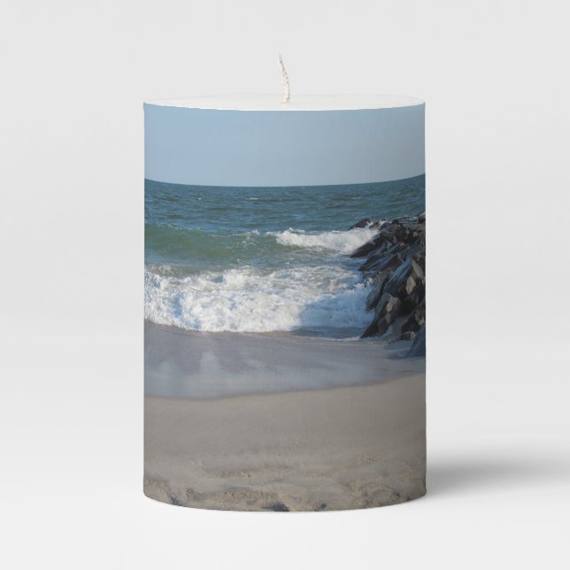Shoreline Pillar Candle (Front)