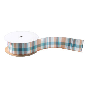 Shoreline Plaid Satin Ribbon