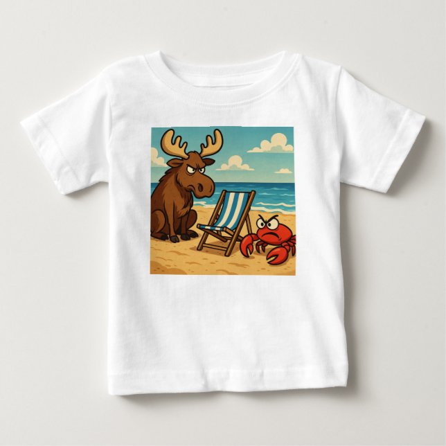 Shoreline Showdown – Who Gets the Seat? Kids Tee (Front)